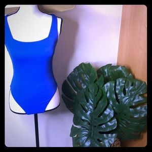 BRAND NEW Outdoor voices one piece blue swimsuit